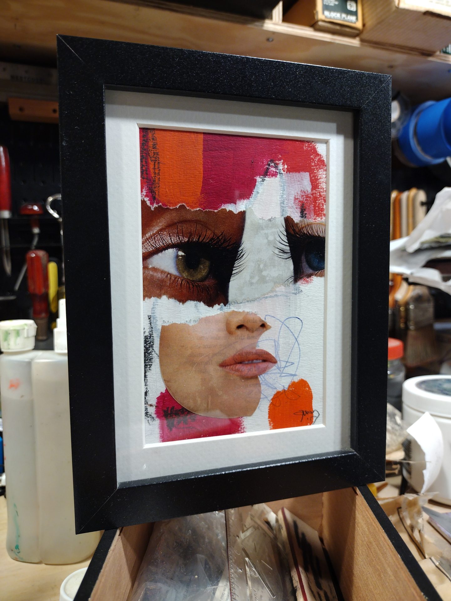 Inamorata 05, 2017, Collage on Paper, Joshua W Murray