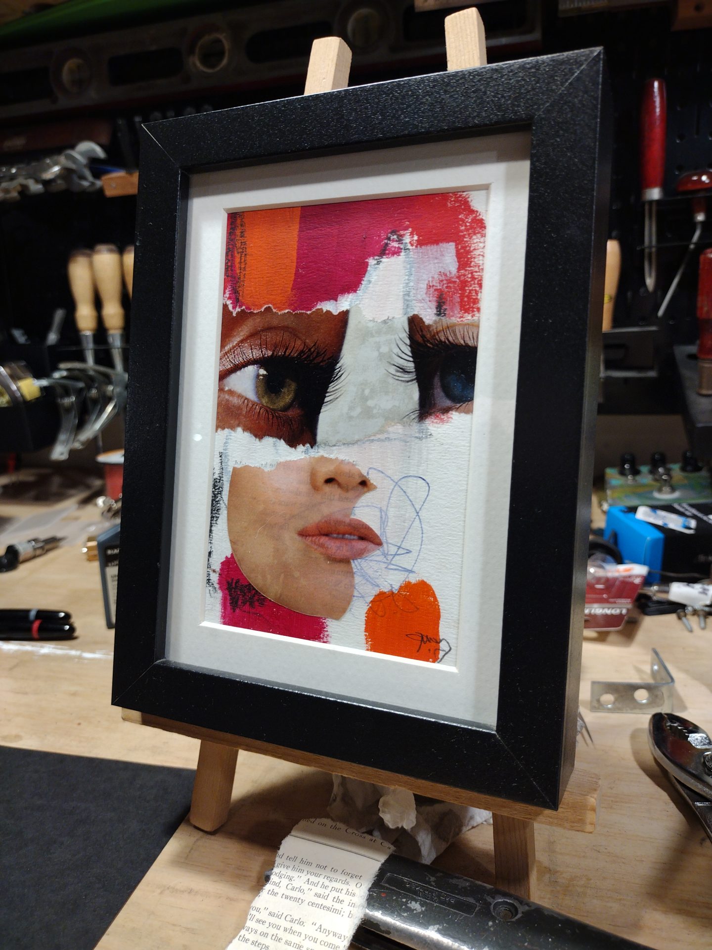 Inamorata 05, 2017, Collage on Paper, Joshua W Murray