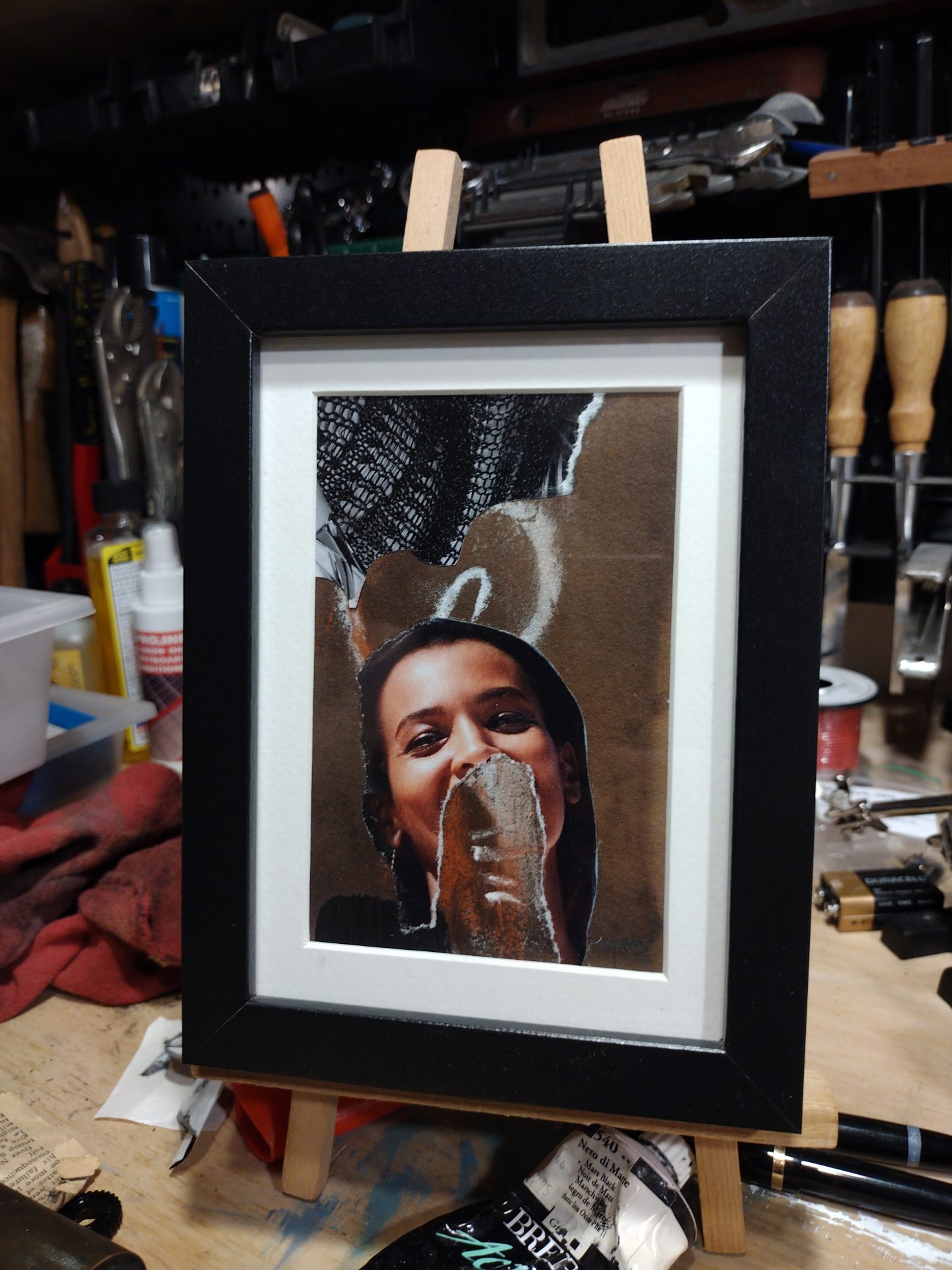 Inamorata 06, 2017, Collage on Paper, Joshua W Murray