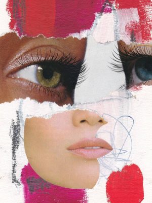 inamorata 05, 2017, collage on paper, joshua w murray newsletter